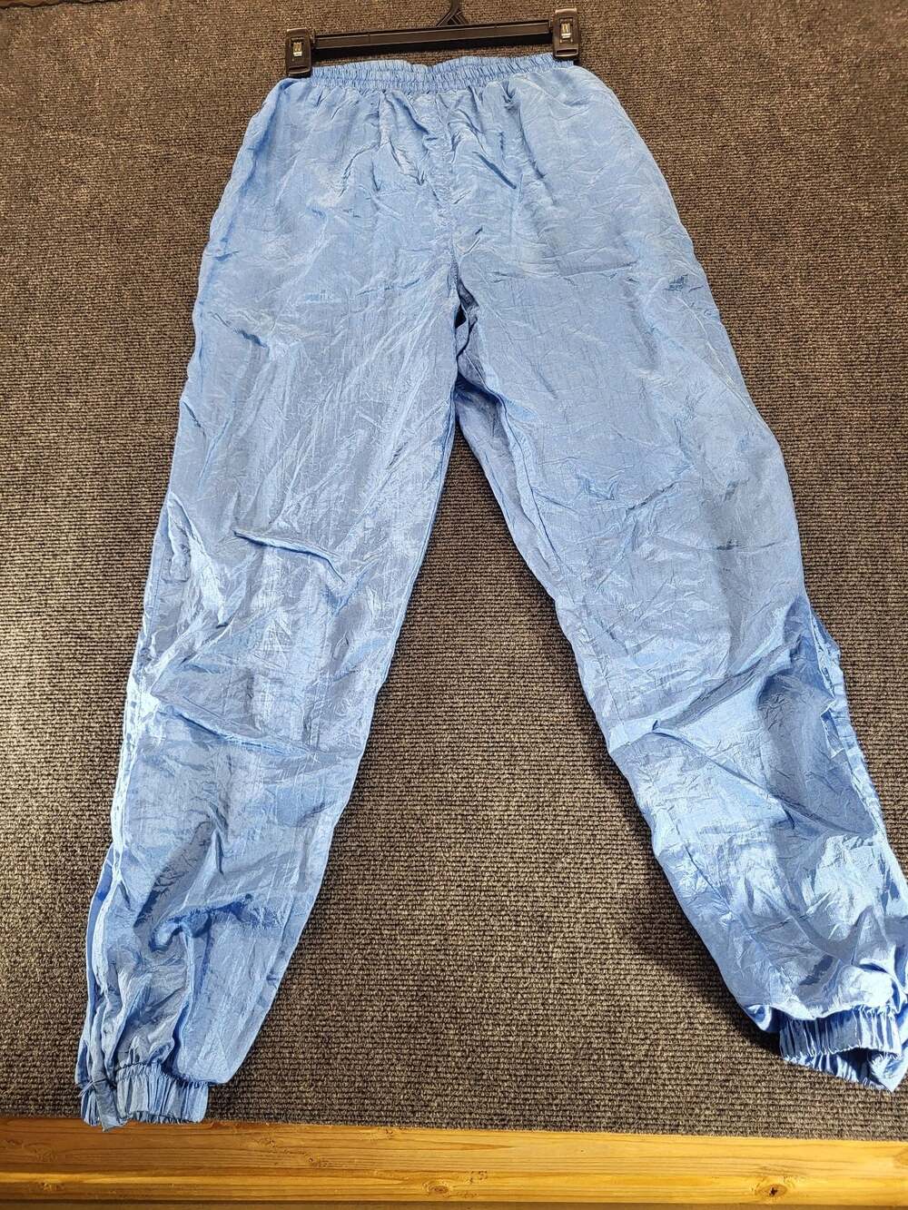 Vintage 90s Blue Nylon Windbreaker Jogger Pants